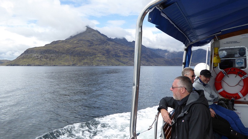on boat heading for Loch Coruisk. Photo by Mike Goodyer